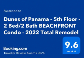 5-STAR BEACHFRONT - Remodeled 2 Bd & 2 Ba - Dunes of Panama D505